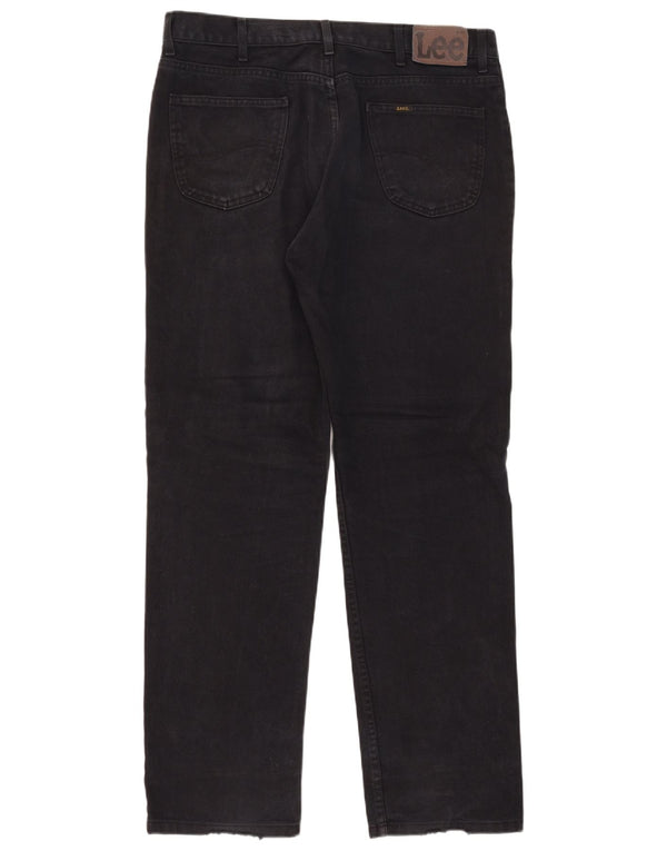 Vaqueros rectos Lee para hombre W38 L34 Algodón negro