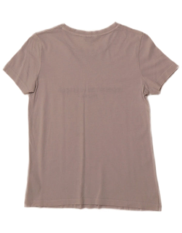 TOMMY HILFIGER Camiseta gráfica para mujer Top UK 6 XS Algodón gris