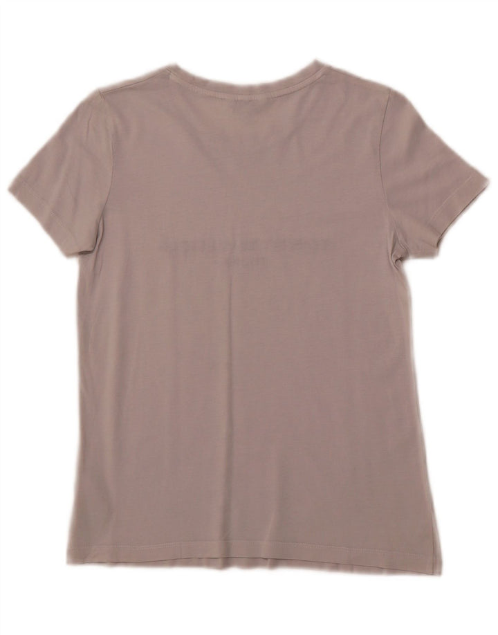 TOMMY HILFIGER Camiseta gráfica para mujer Top UK 6 XS Algodón gris