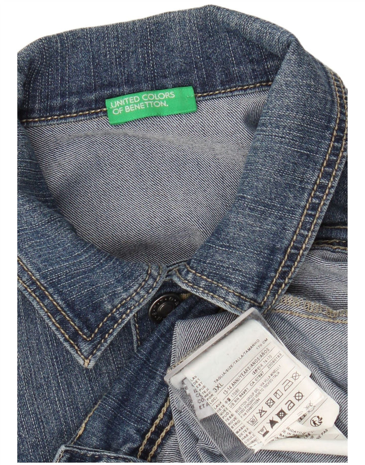 Benetton Chaqueta Vaquera Niño 13-14 Años 3XL Azul Algodón