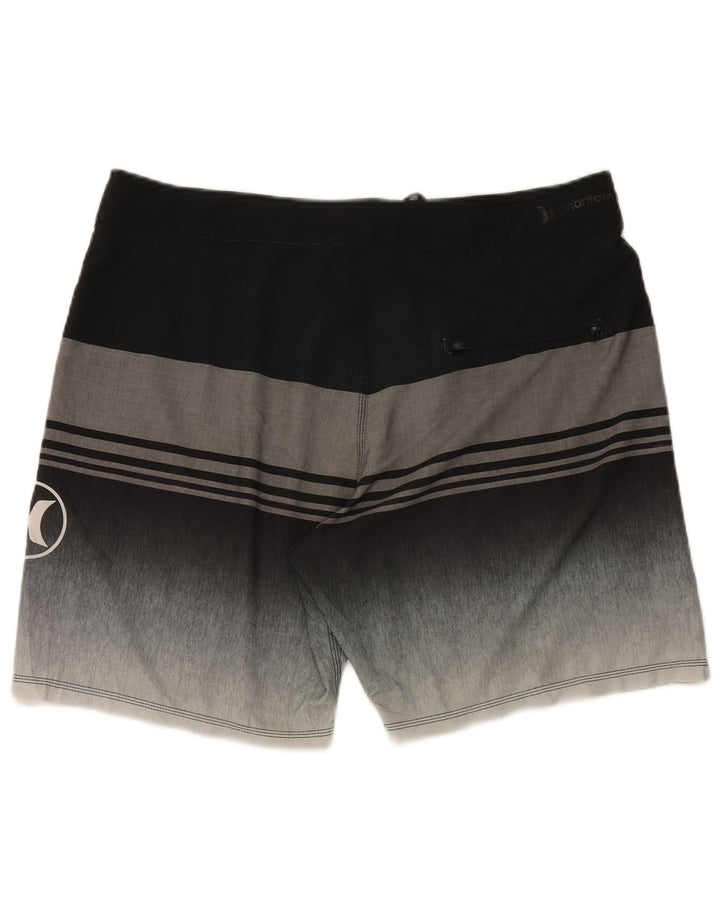 Hurley Bañador Hombre XL Negro Rayas Poliéster