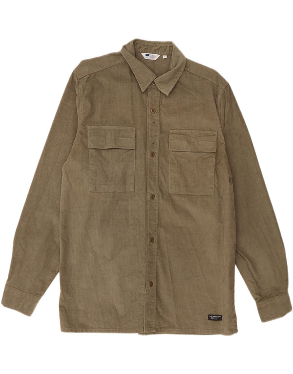 Levi's Camisa De Pana Para Hombre Algodón Caqui Grande