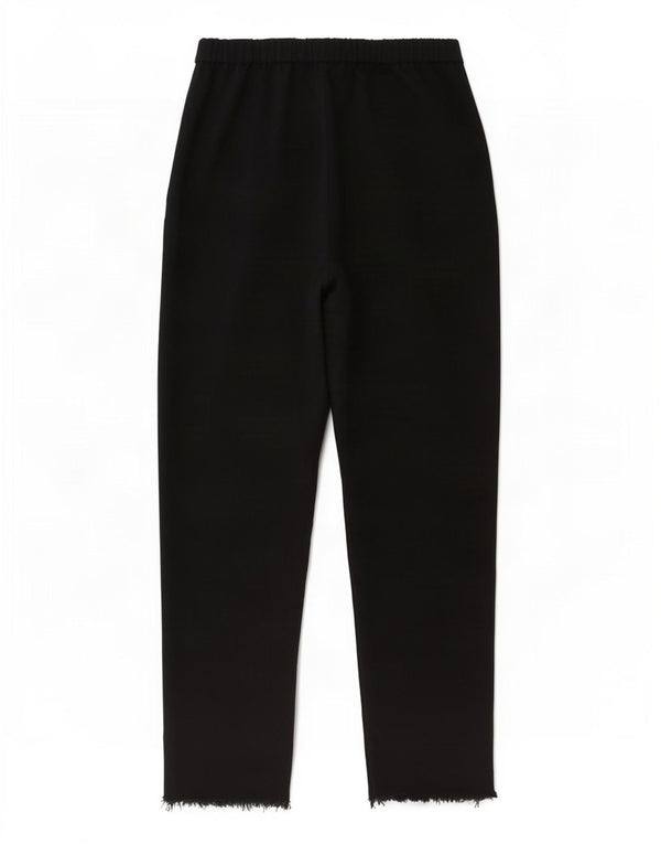 Zara Mujer Pantalones Casuales Cónicos De Cintura Alta XS W24 L25 Negro