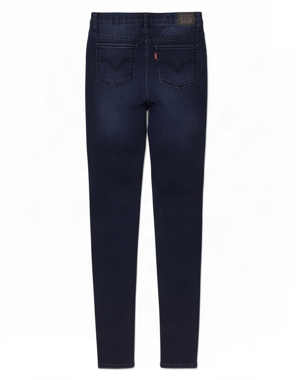 Levi's Vaqueros súper ajustados de cintura alta para niños 15-16 años W26 L32 Azul marino