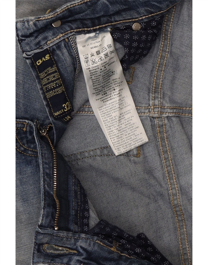 Vaqueros Recto Mujer Gas W32 L30 Algodón Azul
