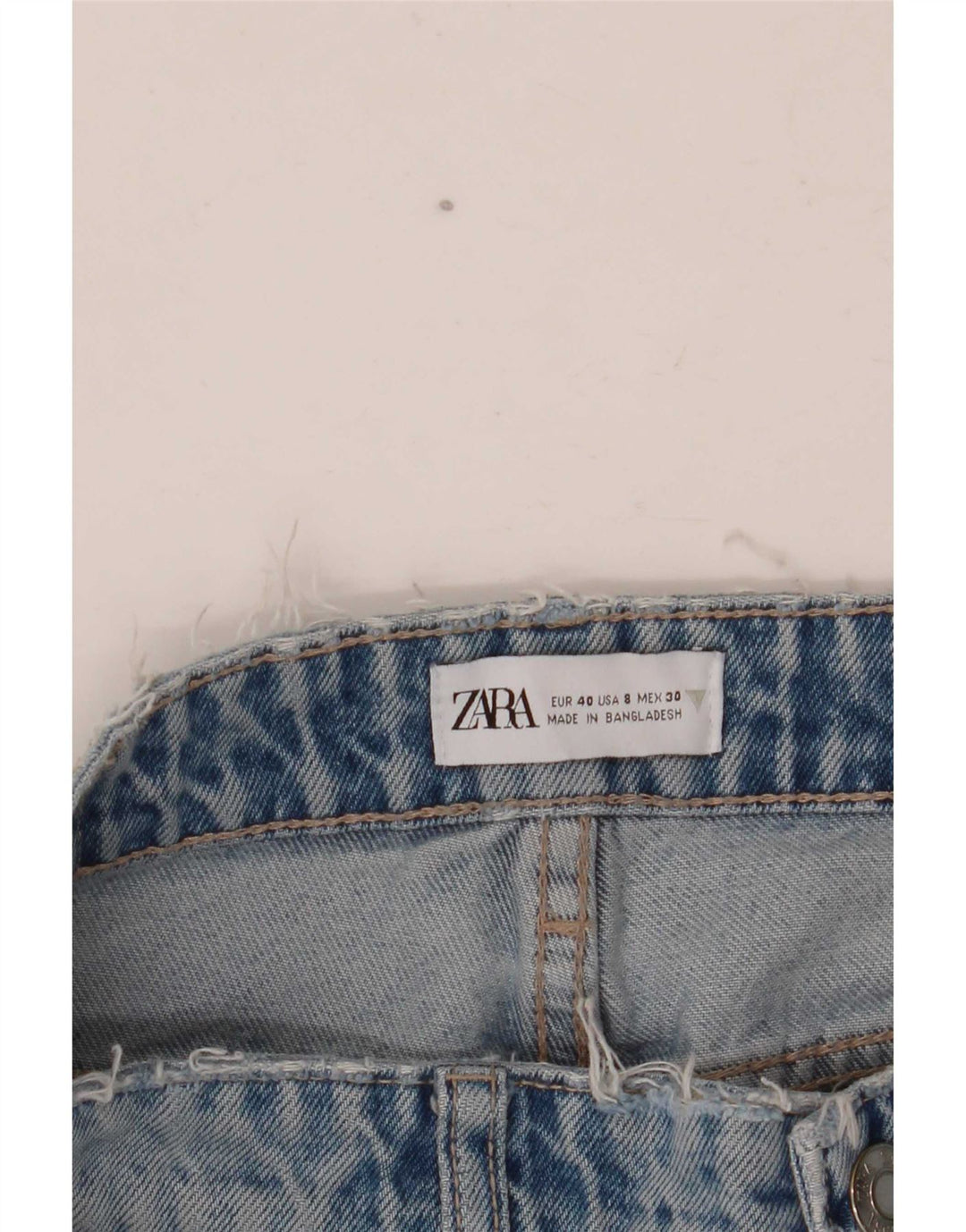 Zara Jeans Rectos Mujer EU 40 Medium W30 L30 Azul