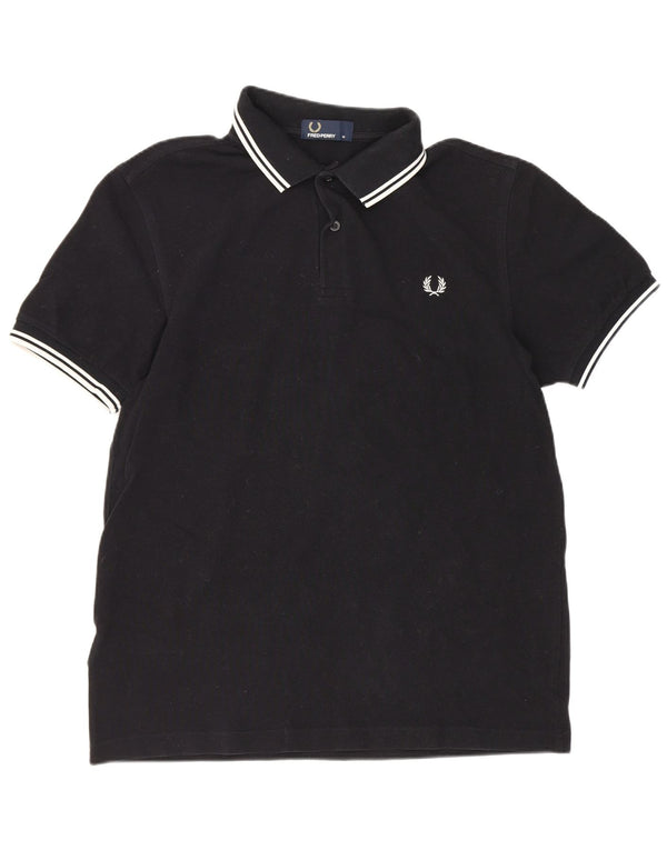 Polo Fred Perry Hombre Algodón Negro Medio