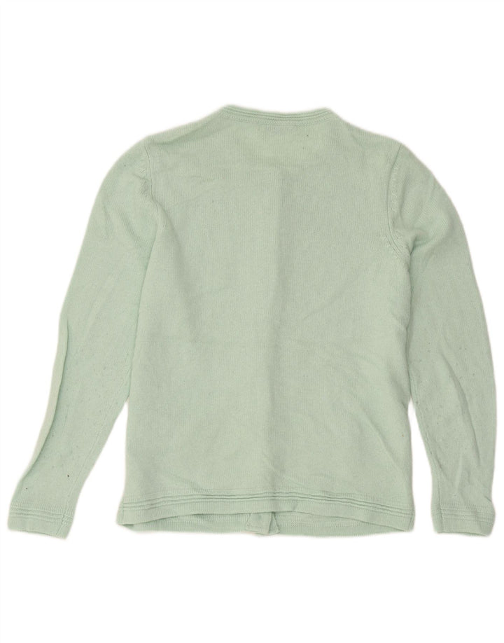 Marks & Spencer Suéter Cárdigan para Mujer Reino Unido 12 Acrílico Verde Medio