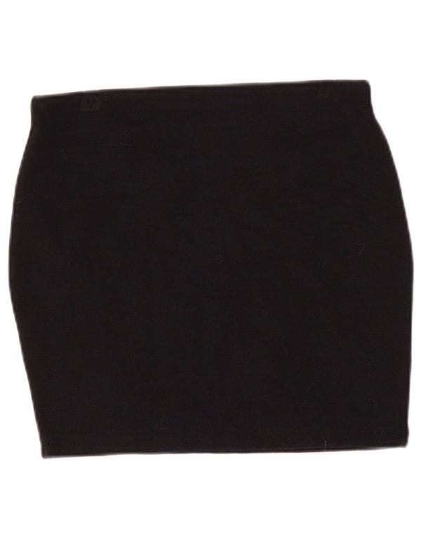Zara Mujer Trafaluc Mini Falda Mediana W28 Azul Marino Algodón