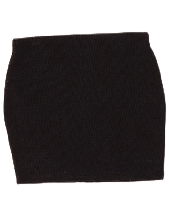 Zara Mujer Trafaluc Mini Falda Mediana W28 Azul Marino Algodón