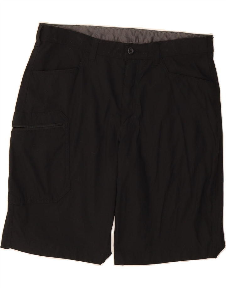 EDDIE BAUER Mens Cargo Shorts W36 Large  Black Nylon Vintage Eddie Bauer and Second-Hand Eddie Bauer from Messina Hembry 