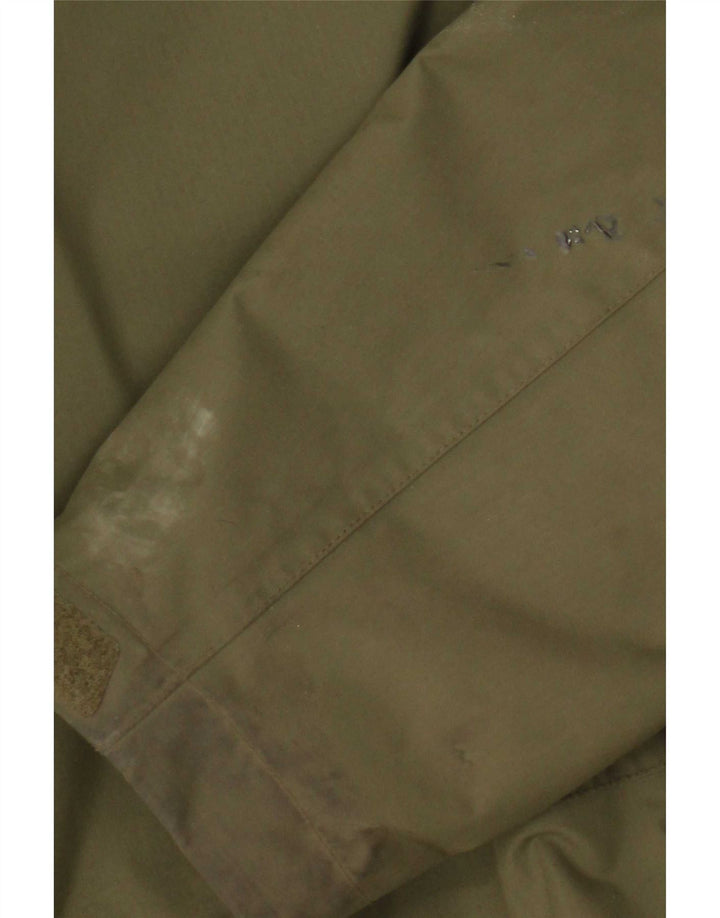 Berghaus Chaqueta impermeable con capucha para hombre UK 42 XL Caqui Poliamida