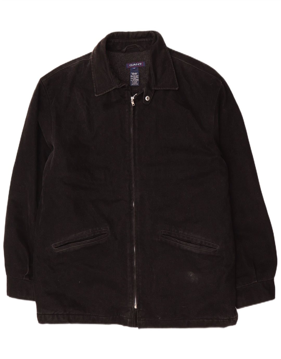 GANT Chaqueta bomber para hombre UK 38 Mediana Algodón negro