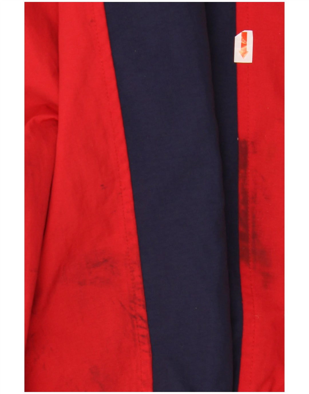 FILA Chaqueta impermeable con capucha para hombre UK 40 Large Azul Colorblock Poliamida