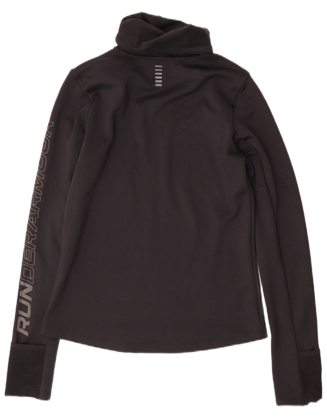 Under Armour Cold Gear Graphic Top manga larga para mujer UK 10 Small Black
