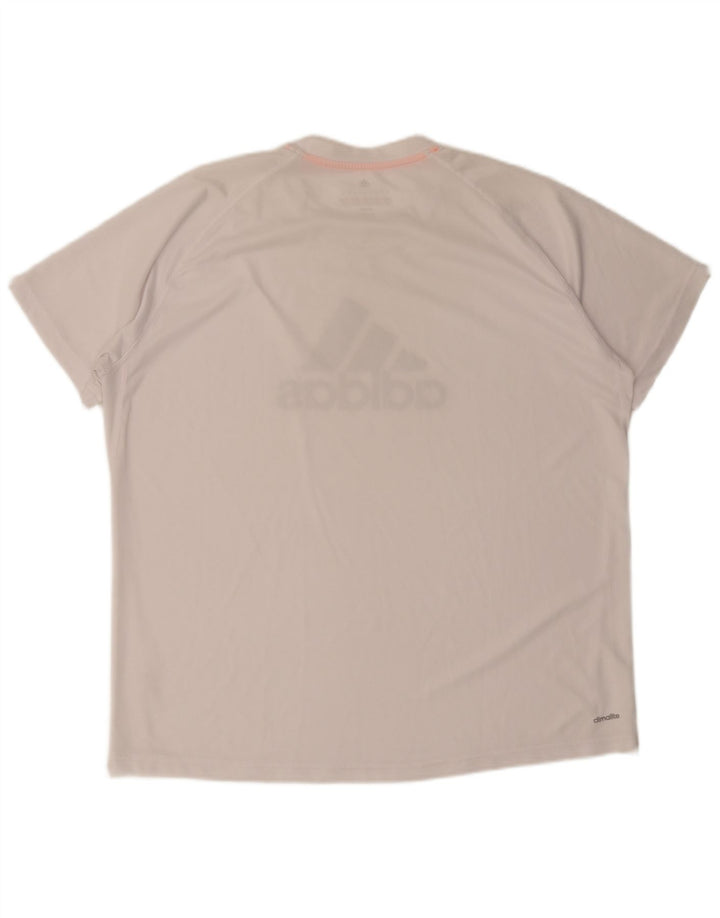 Adidas Camiseta gráfica para hombre Top 2XL Blanco
