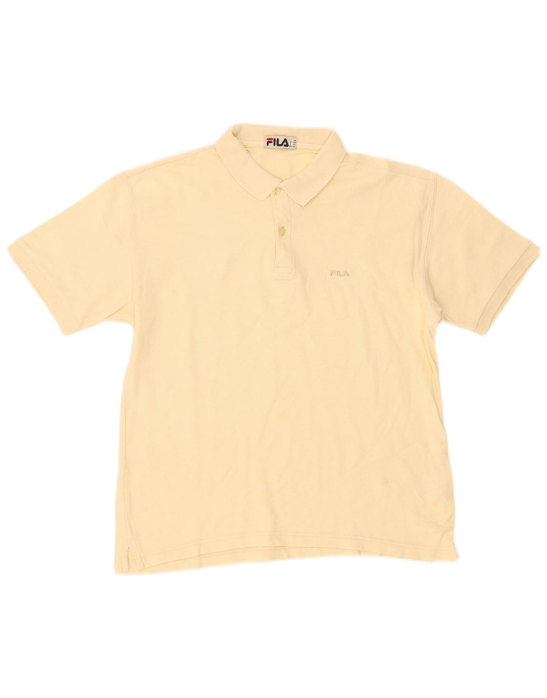 Polo Fila Hombre Algodón Amarillo Medio