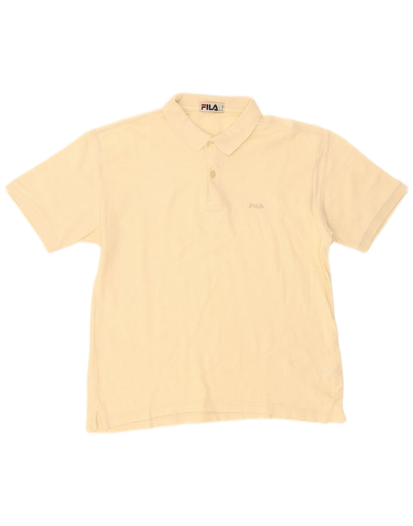 Polo Fila Hombre Algodón Amarillo Medio