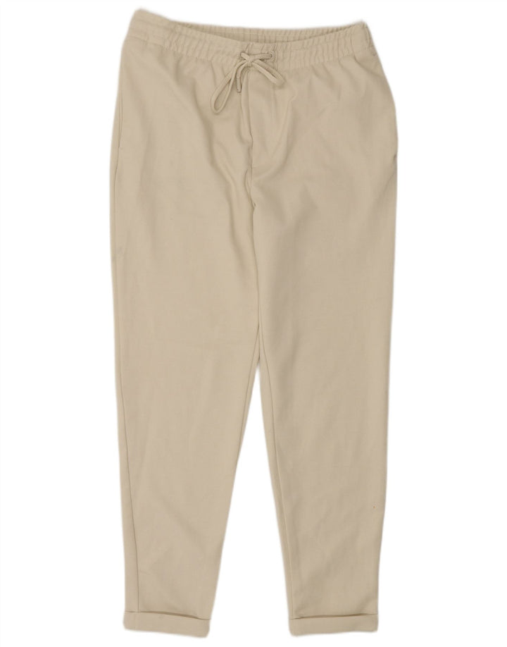 Zara Hombre Pantalón Chino Tapered Mediano W32 L30 Poliéster Beige