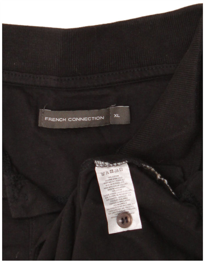 FRENCH CONNECTION Polo Hombre XL Algodón Negro