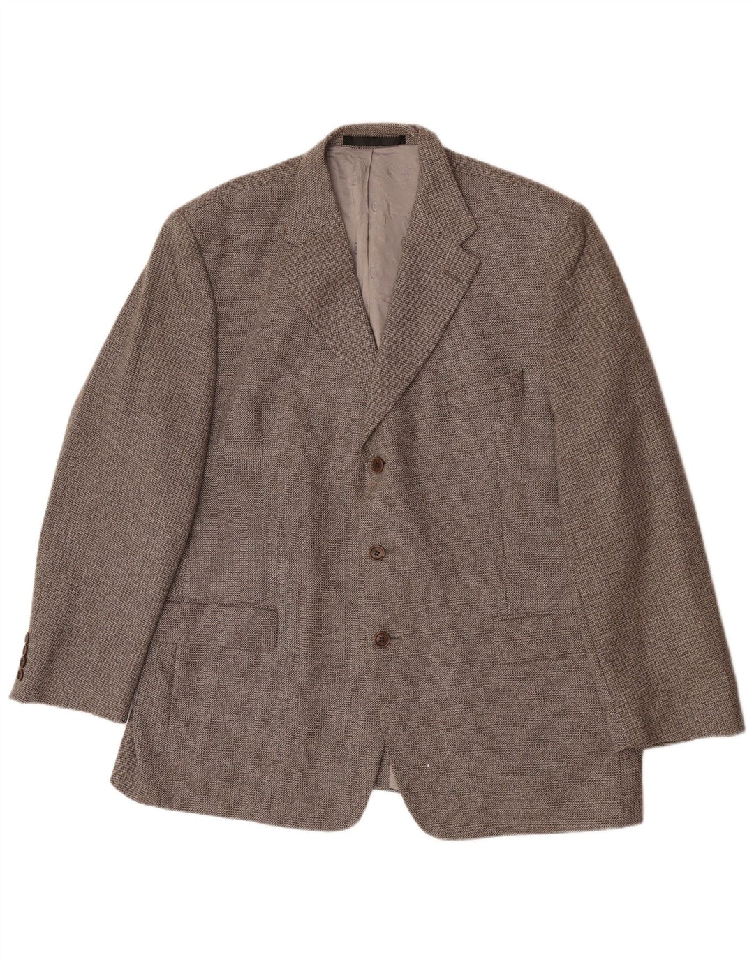 Marks & Spencer Chaqueta tipo blazer de 3 botones para hombre UK 46 XL Lana gris