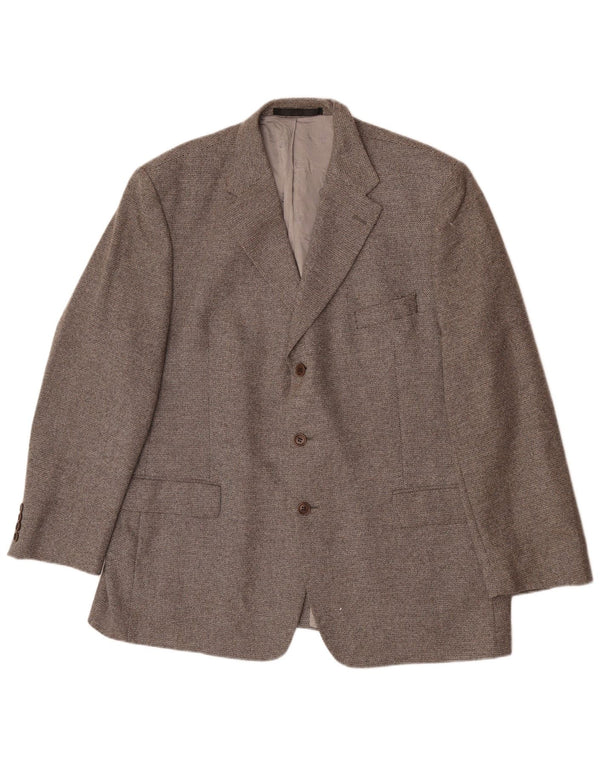 Marks & Spencer Chaqueta tipo blazer de 3 botones para hombre UK 46 XL Lana gris