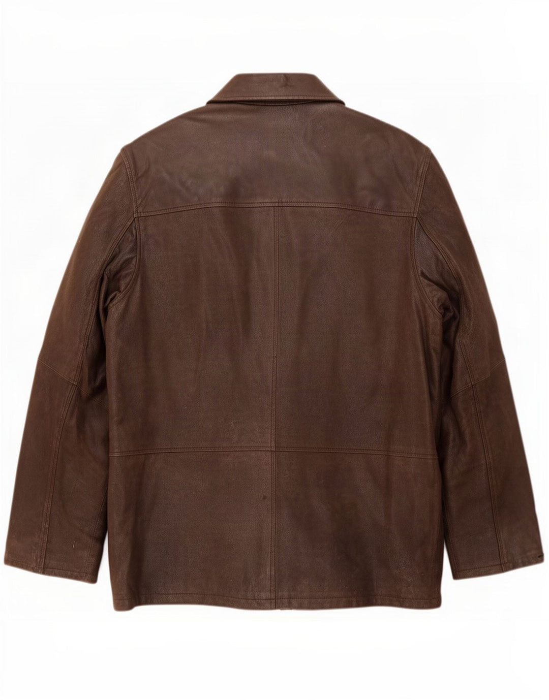 Zarro Abrigo cortavientos de cuero para hombre IT 54 2XL Marrón
