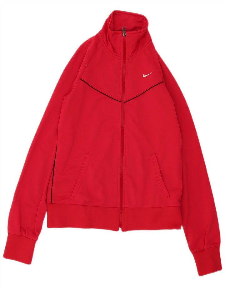 Nike - Chaqueta de chándal para mujer, talla 40, poliéster rosa medio