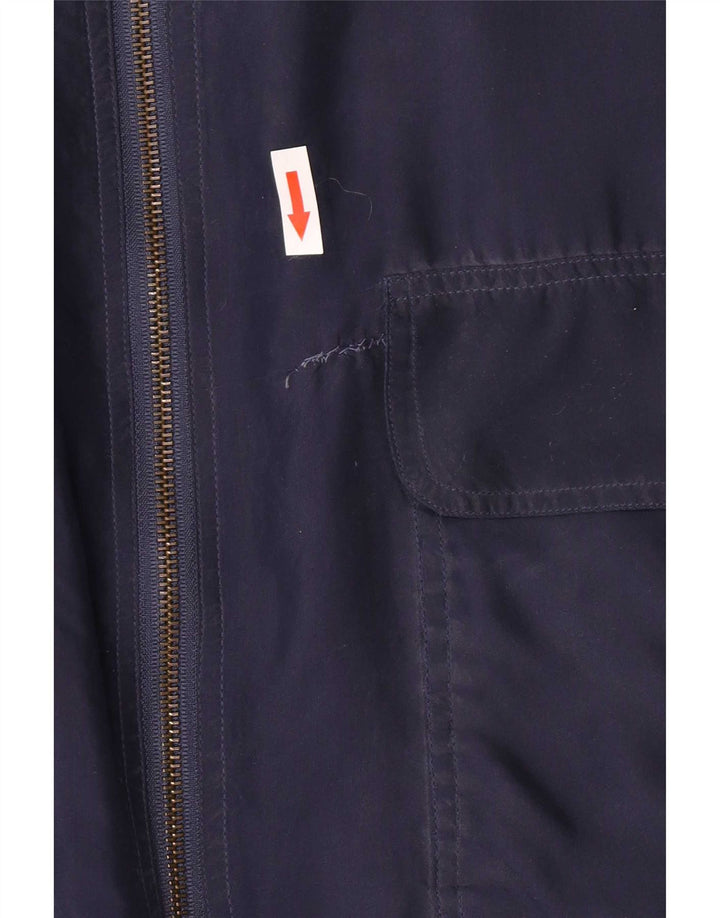 Leader Chaqueta Bomber para Hombre UK 42 XL Seda Azul Marino