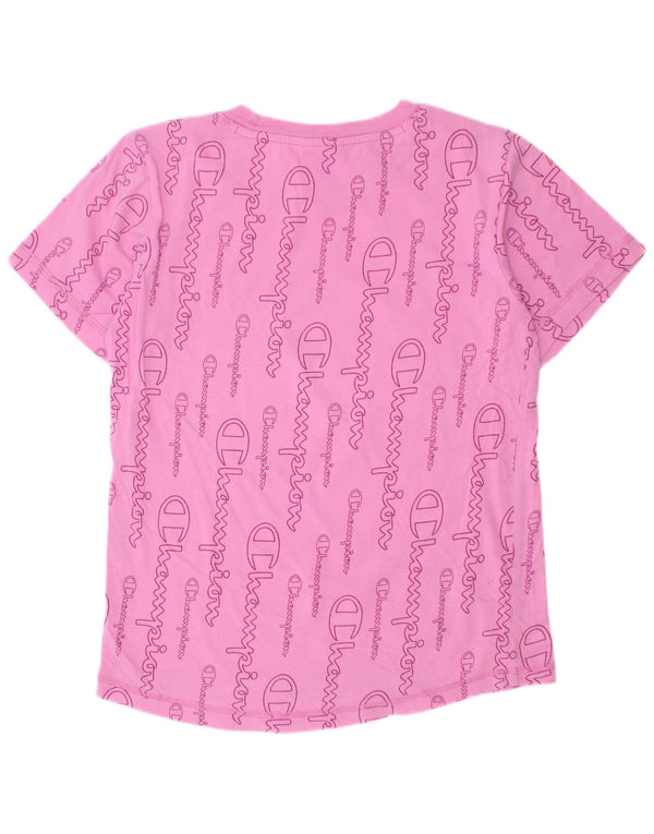 Champion Camiseta gráfica para niñas 11-12 años Grande Rosa