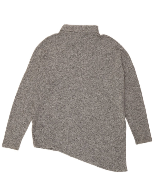 Phase Eight Suéter tipo jersey con cuello vuelto para mujer UK 40 XL Viscosa gris