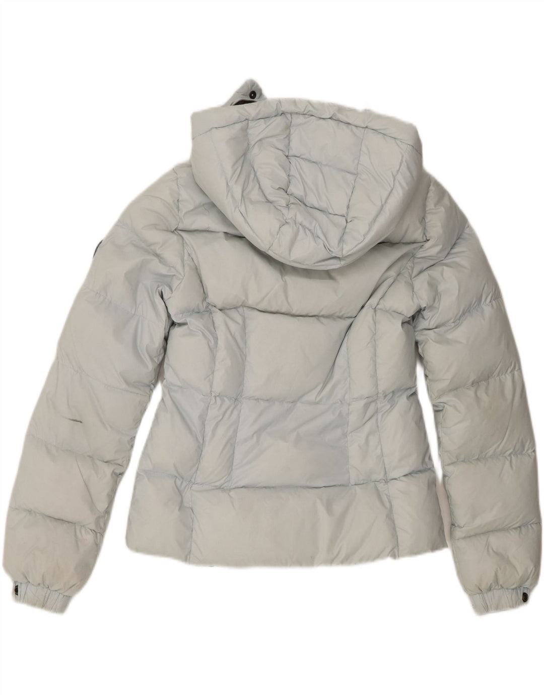 Superdry Chaqueta Acolchada Con Capucha Para Mujer UK 8 Small Nylon Azul