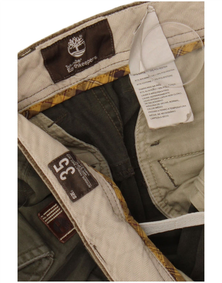 Timberland Pantalón cargo recto Earthkeepers para hombre W35 L31 Algodón caqui