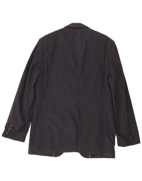 Hugo Boss Chaqueta tipo blazer de 2 botones para hombre EU 50 Grande Gris Algodón