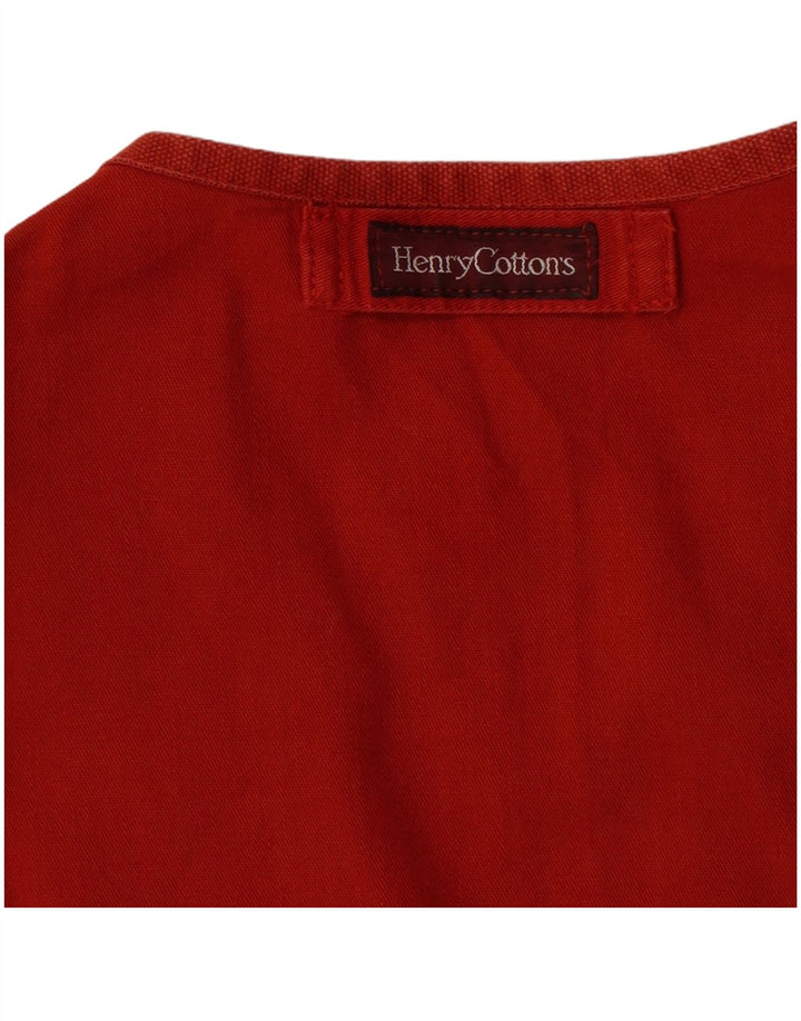 Henry Cottons Chaleco utilitario para mujer IT 42 Algodón rojo mediano