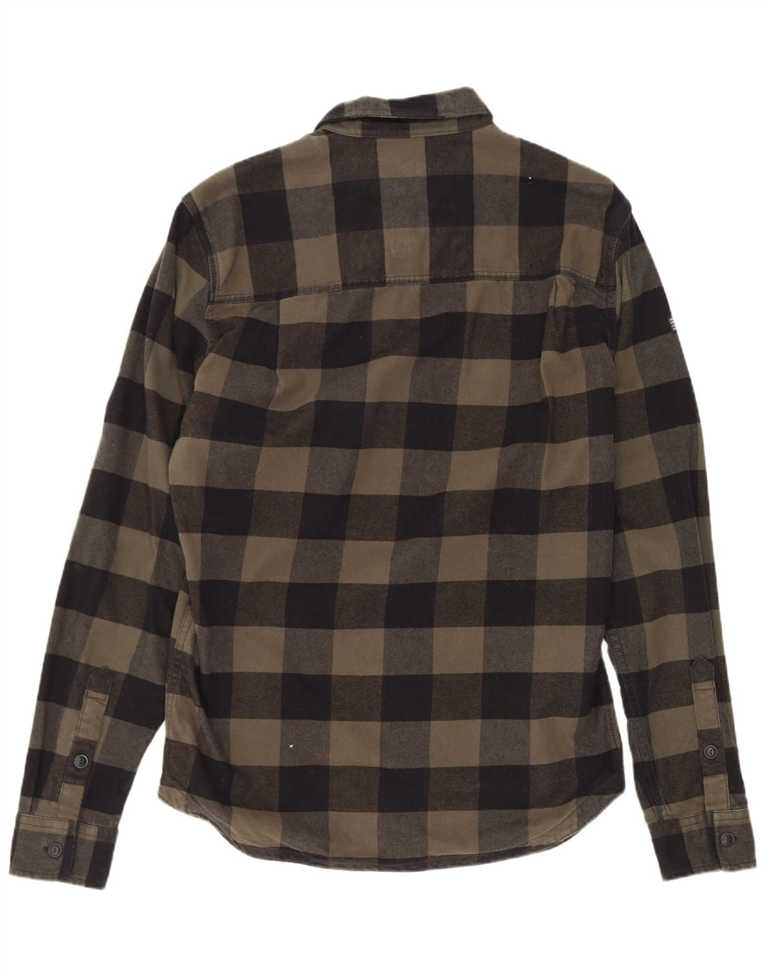Superdry Camisa De Franela Lumberjack De Algodón A Cuadros De Color Caqui Medio
