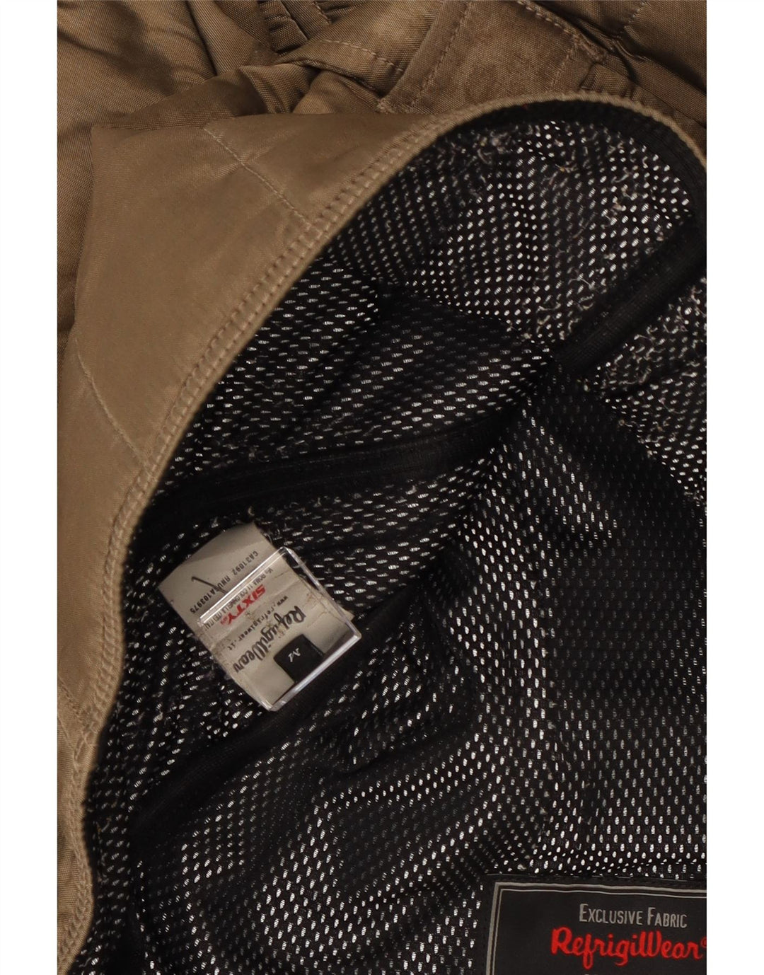 Refrigiwear Chaqueta acolchada con capucha para mujer UK 14 Poliamida marrón medio