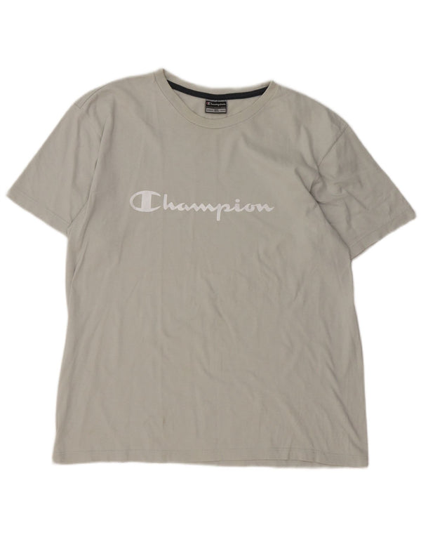 Champion Camiseta gráfica para hombre Top XL Algodón gris