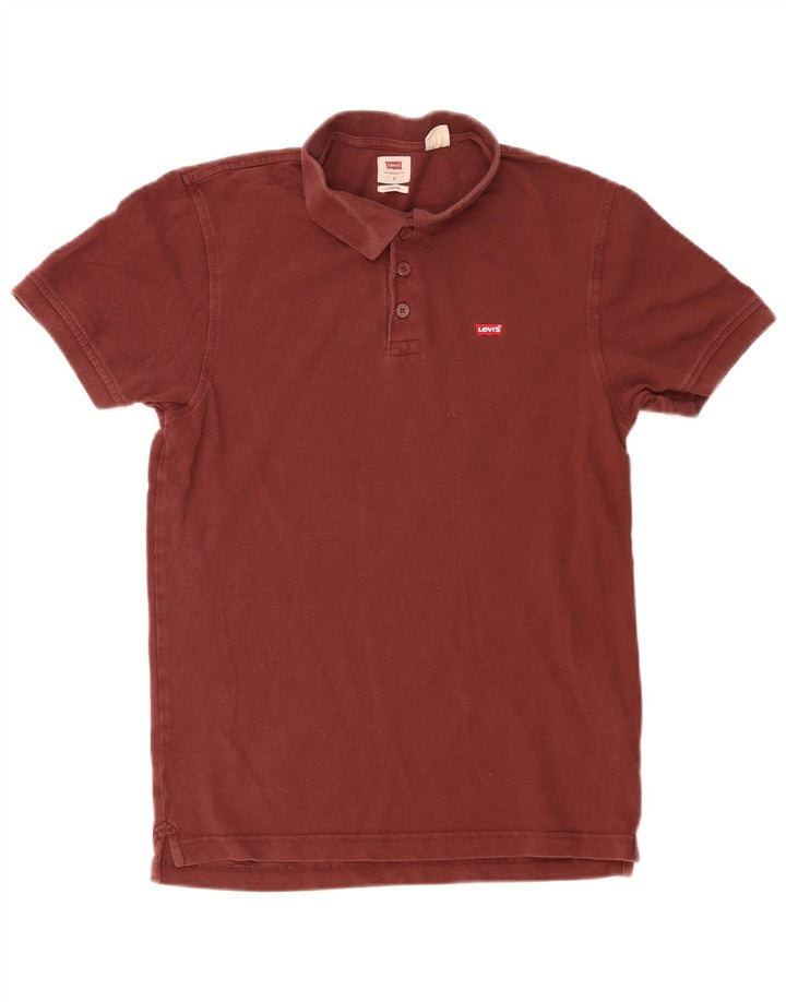 Levi's Polo estándar para hombre de algodón granate pequeño