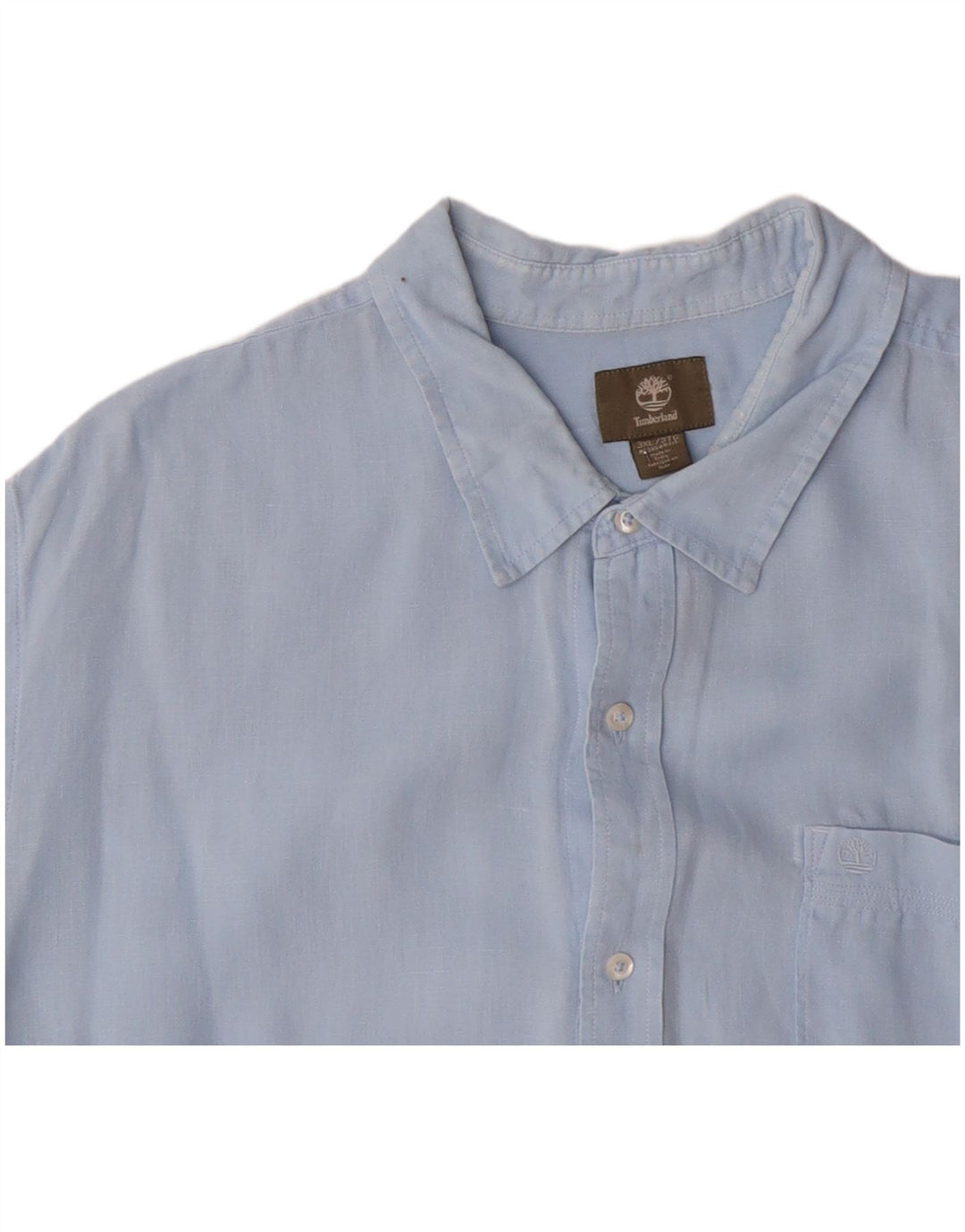 TIMBERLAND Camisa de manga corta de ajuste regular para hombre 3XL Azul