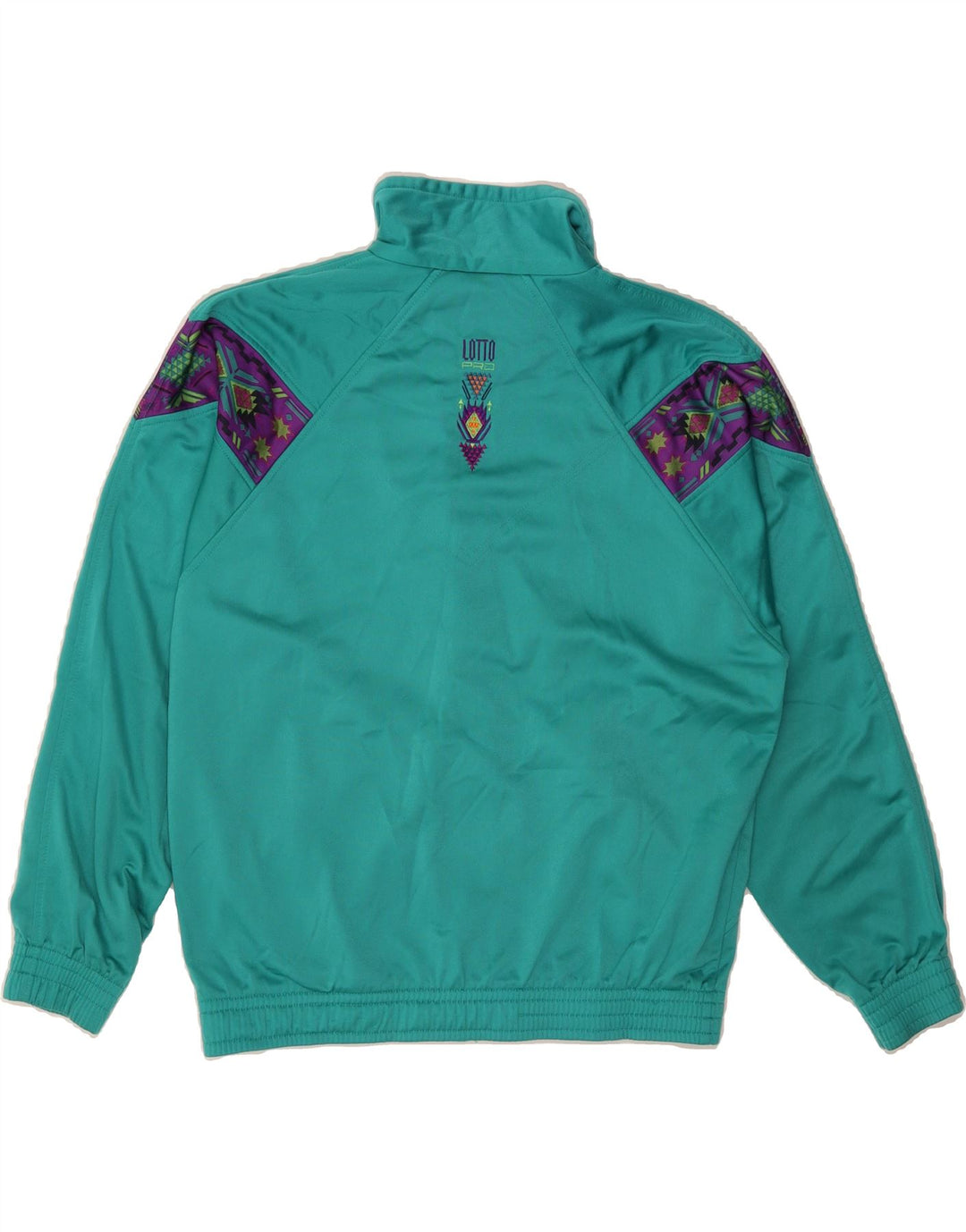 LOTTO Chaqueta de chándal para hombre Small Green Colorblock
