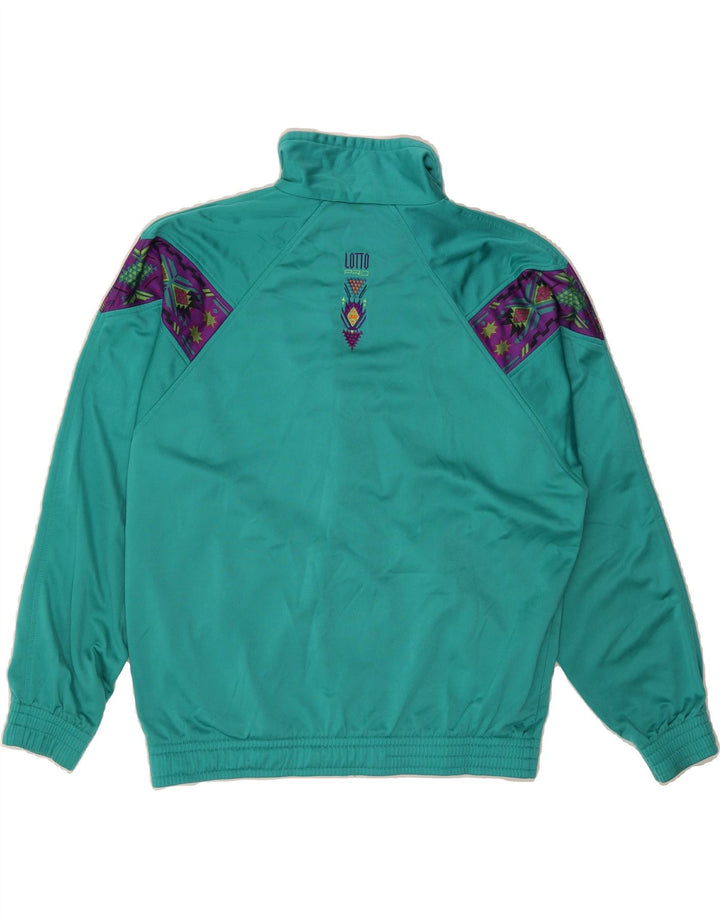 LOTTO Chaqueta de chándal para hombre Small Green Colorblock