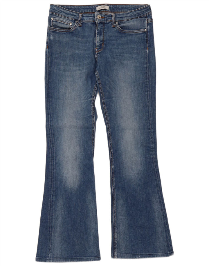 Zara Jeans Acampanados EU 40 Medium W30 L30 Azul