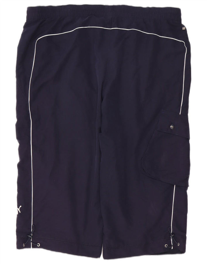 PUMA Bermudas deportivas para hombre XL Azul marino