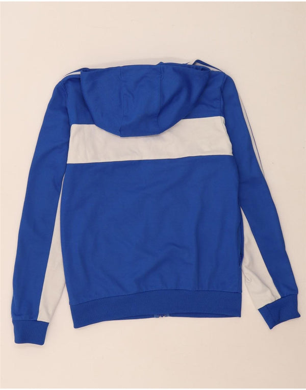 ADIDAS Sudadera con capucha y cremallera para hombre XS Algodón color block azul