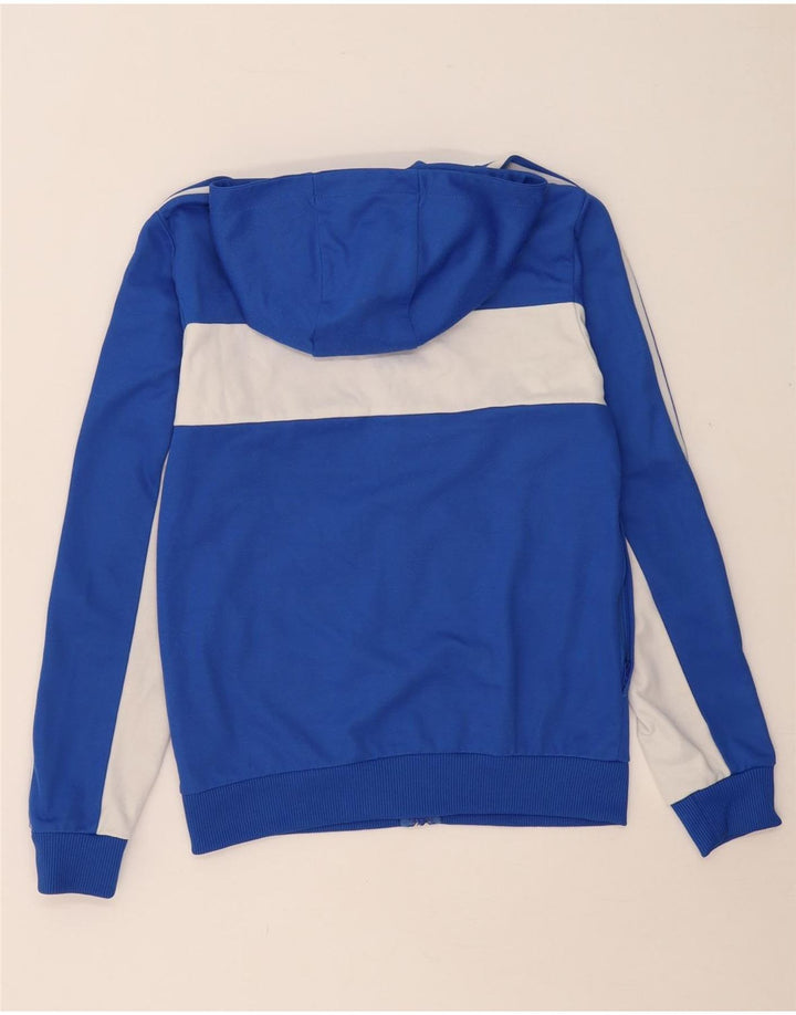 ADIDAS Sudadera con capucha y cremallera para hombre XS Algodón color block azul