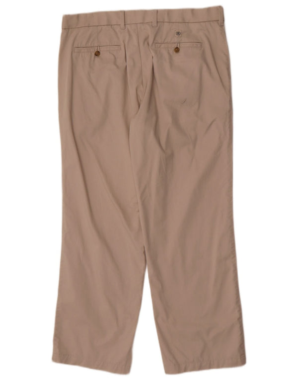 Marks & Spencer Pantalón chino recto para hombre W36 L29 Algodón beige