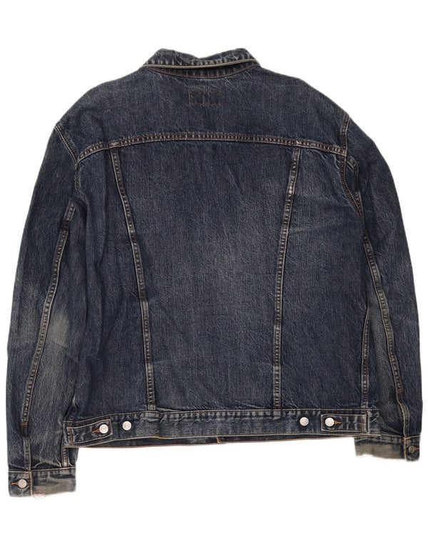 Carrera Chaqueta vaquera para hombre UK 44 2XL Algodón azul