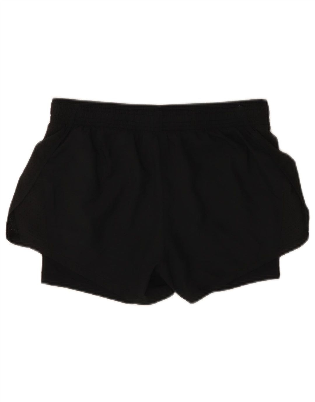 NIKE Pantalones cortos deportivos Dri Fit para mujer UK 10 Small Poliéster negro