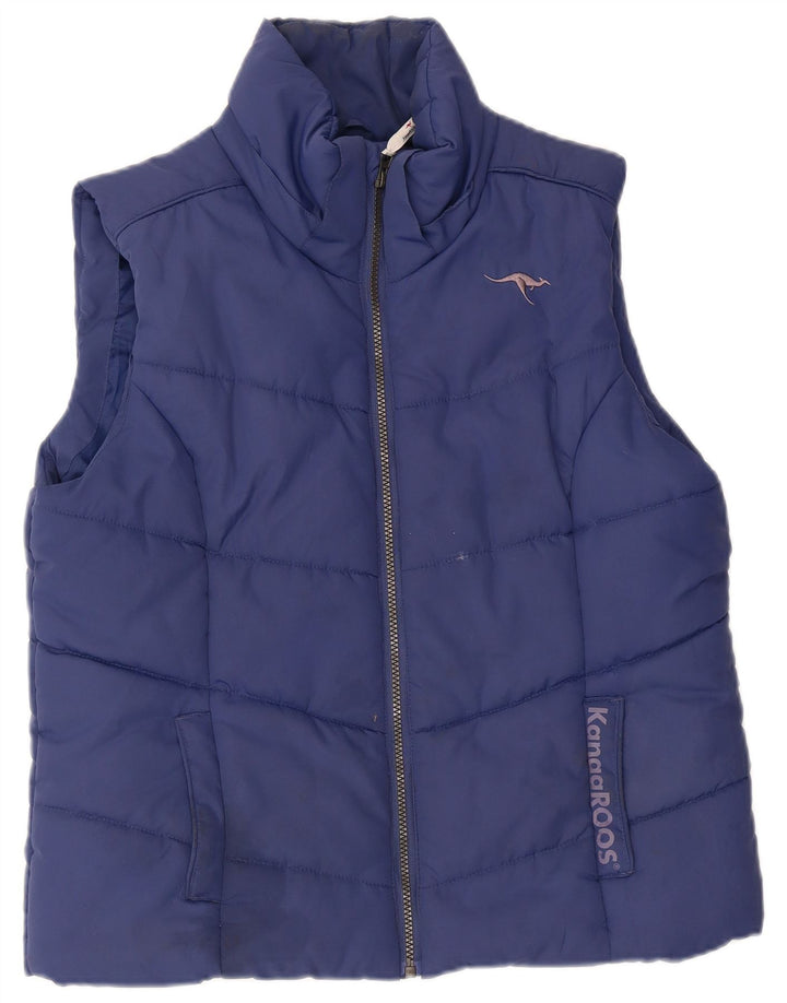 KANGAROOS Chaleco acolchado para hombre UK 46 Grande Poliéster azul